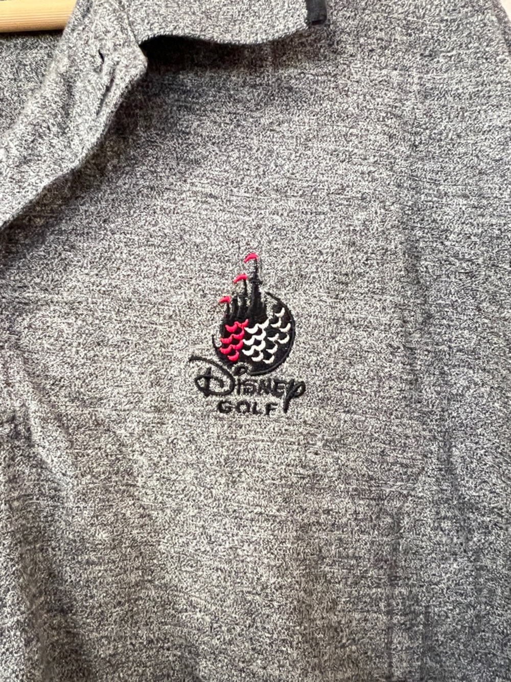 Disney Men's Gray Polo with Embroidered Golf Logo - Picture 4 of 5